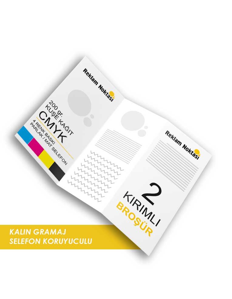 A4 Kırımlı Broşür Selefonlu
