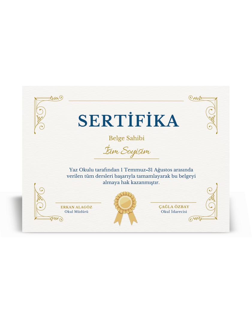 SERTİFİKA