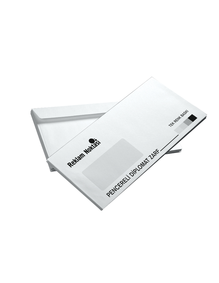 Diplomat Zarf Tek Renk Baskı