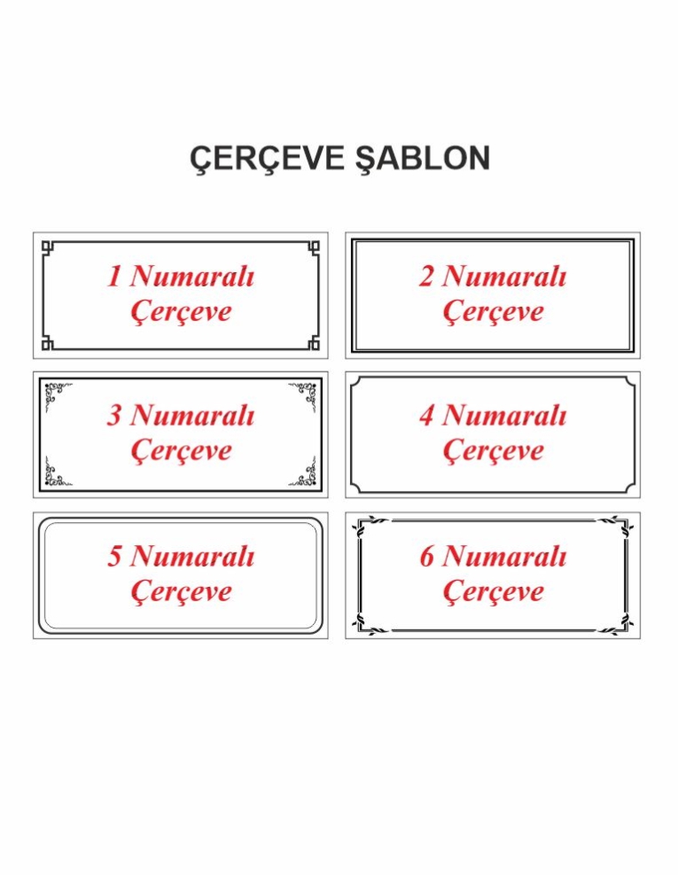 Yozgat Kristal Masa İsimliği 5004