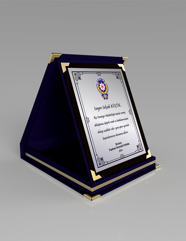 Lacivert Albüm Plaket - RN004K-34