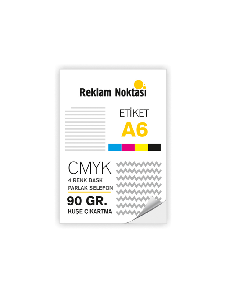 A6 Etiket