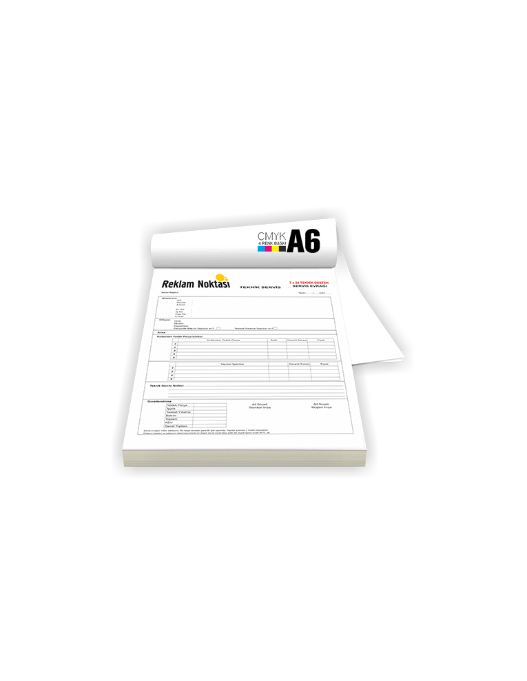 A6 Makbuz Renkli