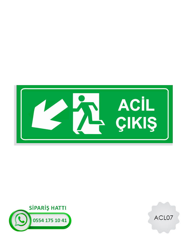 Acil Çıkış İlk Yardım Levhası
