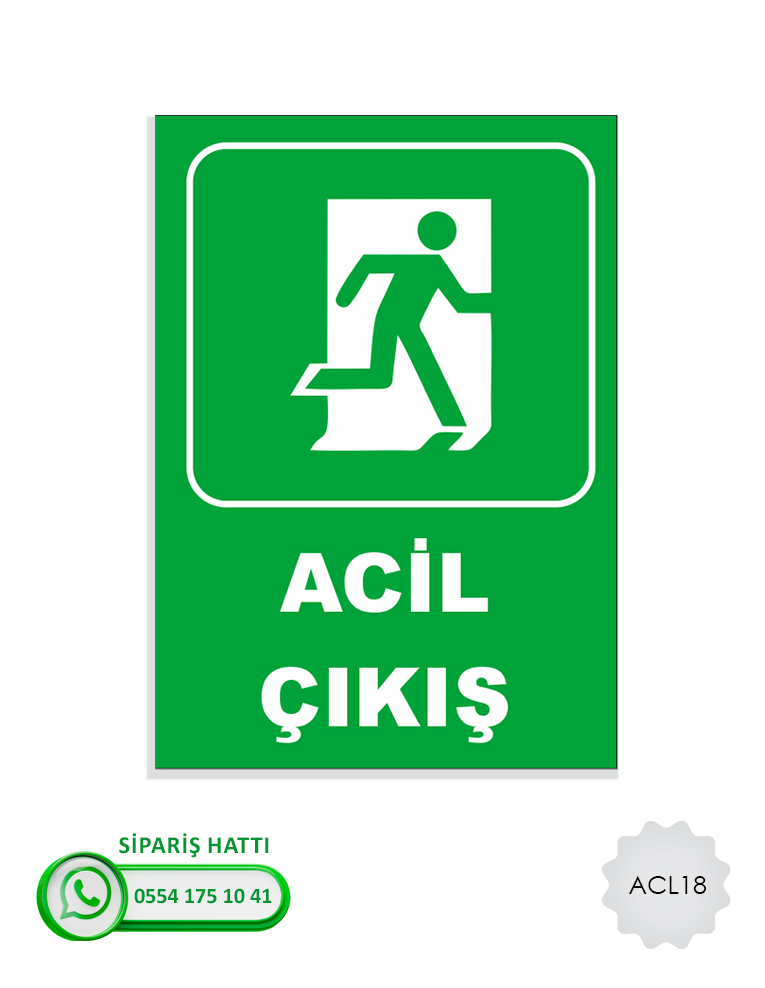 Acil Çıkış İlk Yardım Levhası