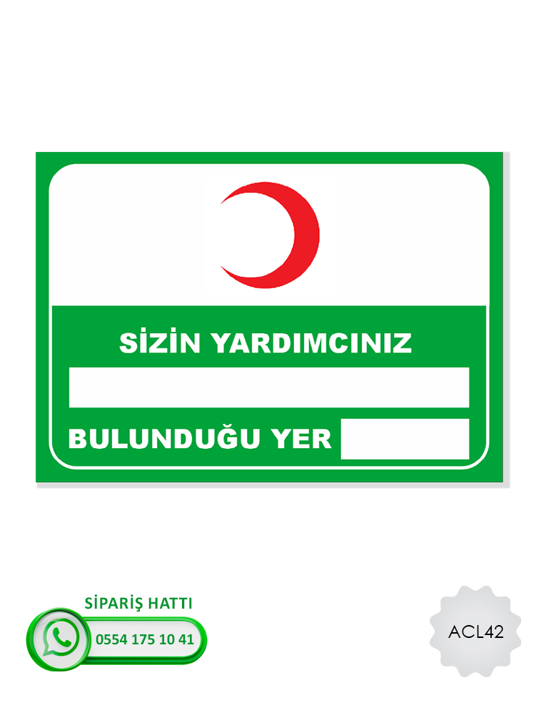 Acil Çıkış İlk Yardım Levhası