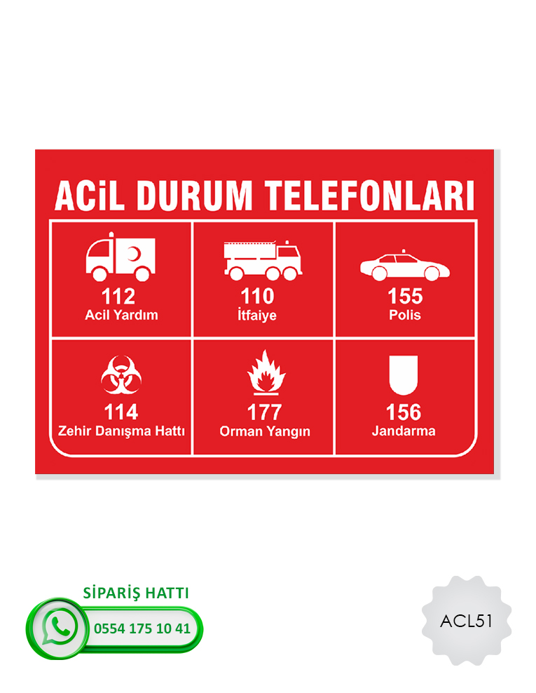 Acil Çıkış İlk Yardım Levhası