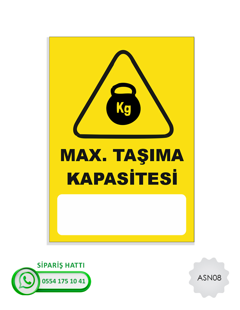 Asansör Uyarı Levhası