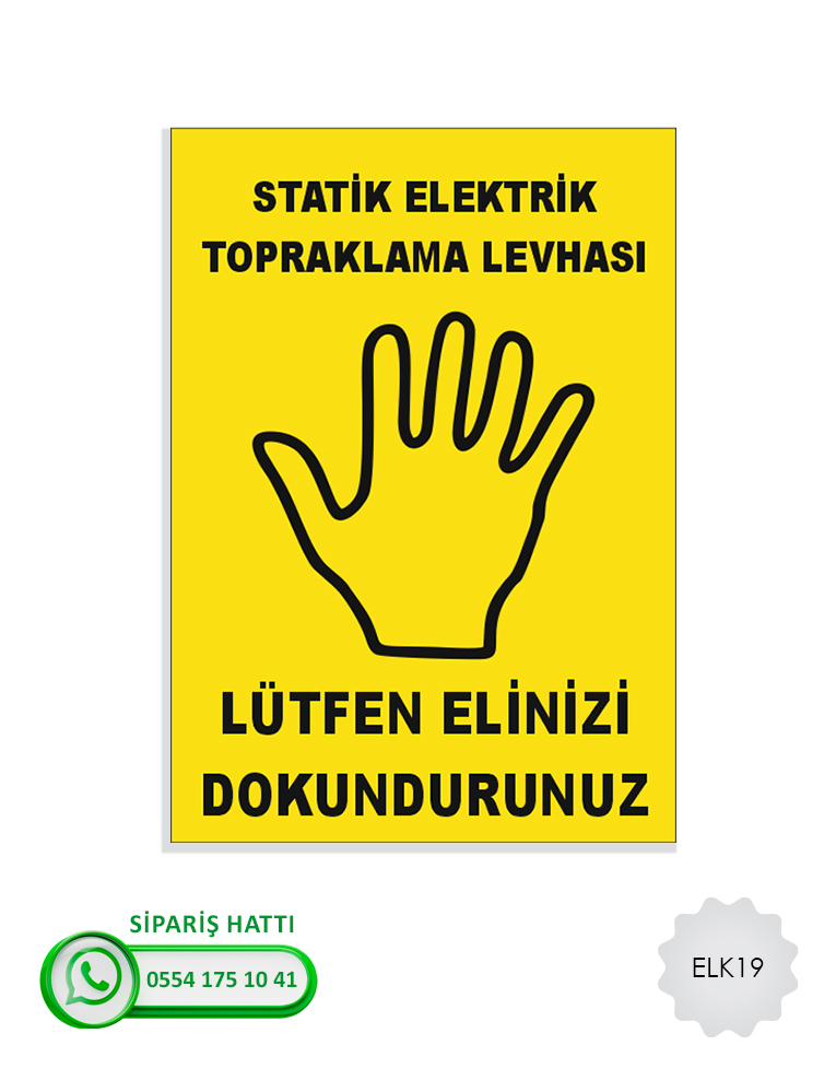 Elektrik Uyarı Levhası