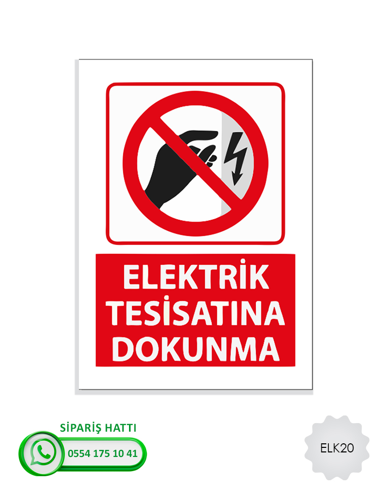 Elektrik Uyarı Levhası