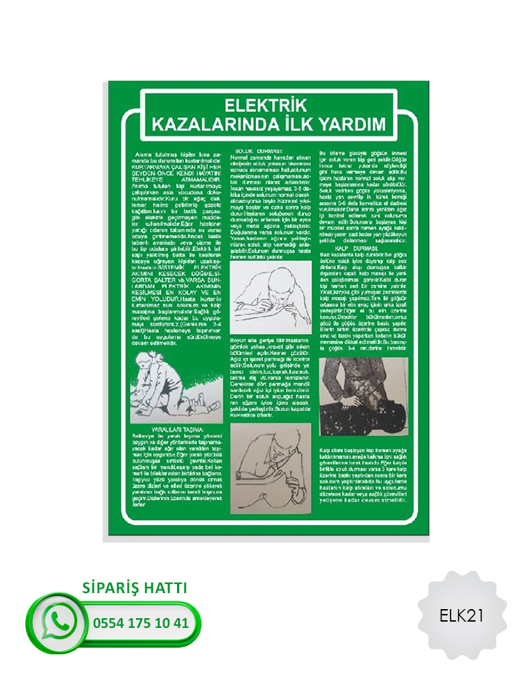 Elektrik Uyarı Levhası