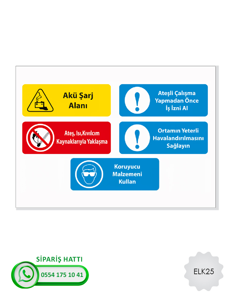 Elektrik Uyarı Levhası