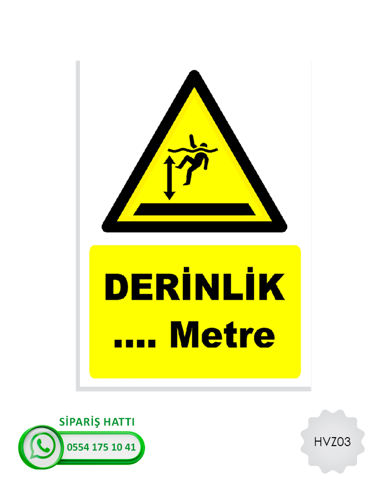 Havuz Uyarı Levhası