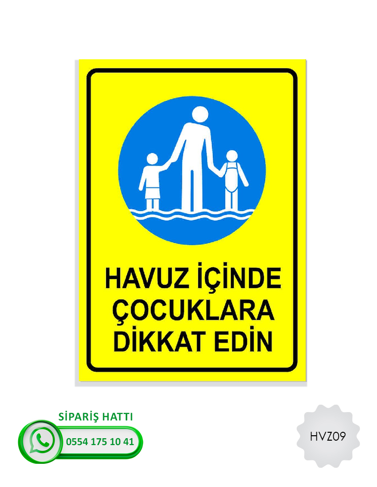 Havuz Uyarı Levhası