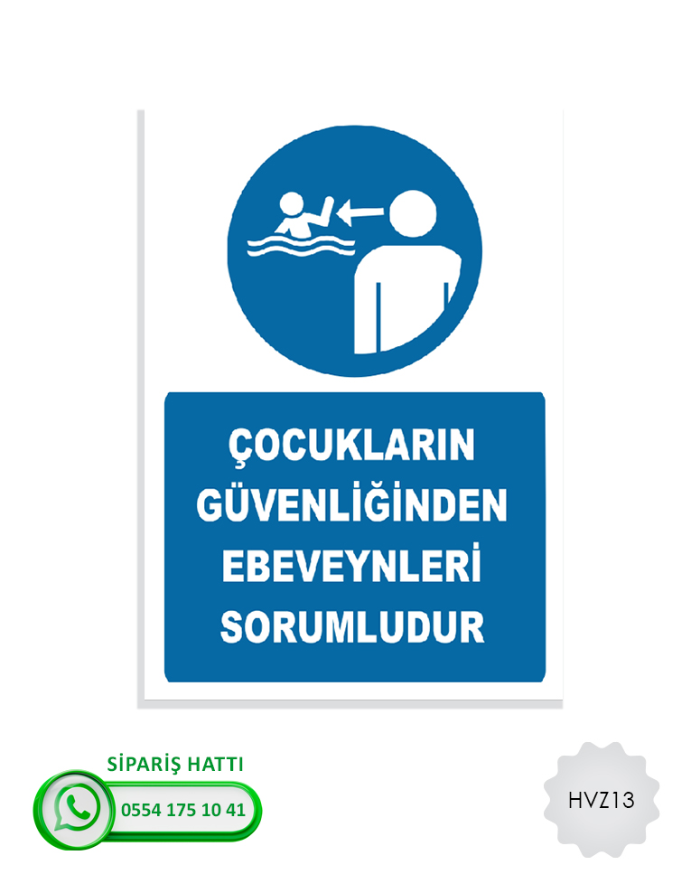 Havuz Uyarı Levhası