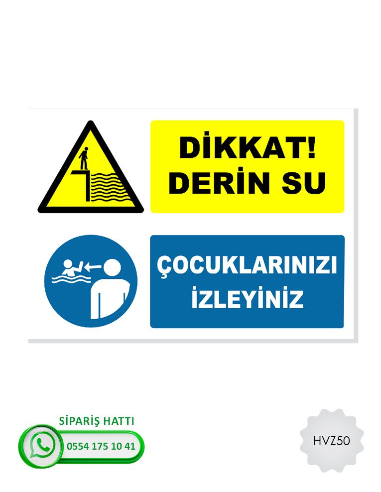 Havuz Uyarı Levhası