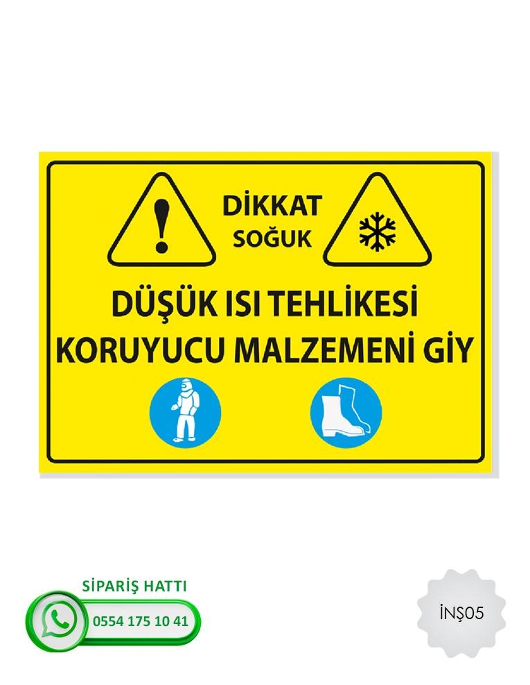 İnşaat - Şantiye Uyarı Levhası