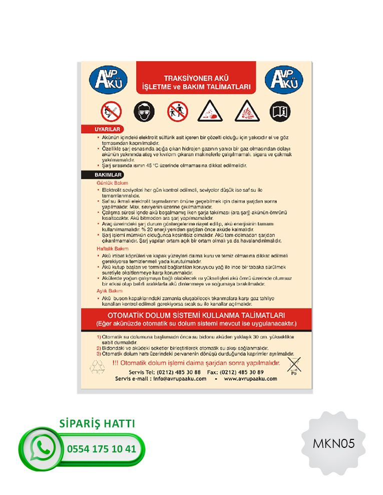 Makina Uyarı Levhası