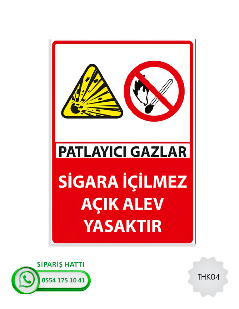 Tehlikeli Madde Atık Uyarı Levhası