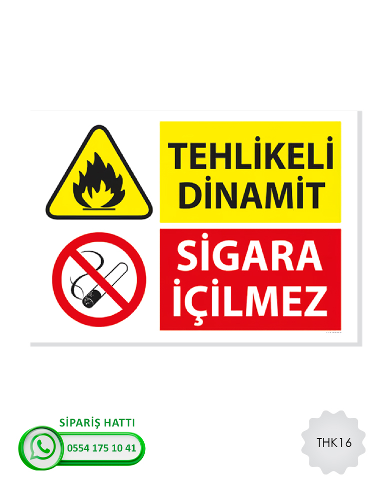 Tehlikeli Madde Atık Uyarı Levhası