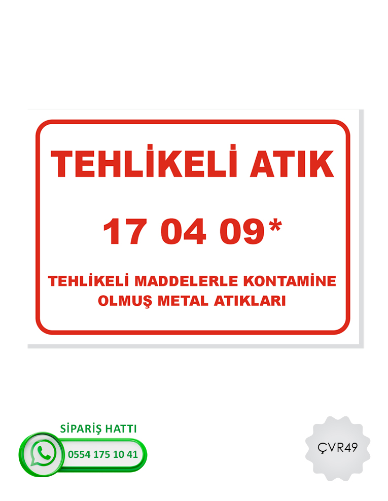 Çevre Uyarı Levhası