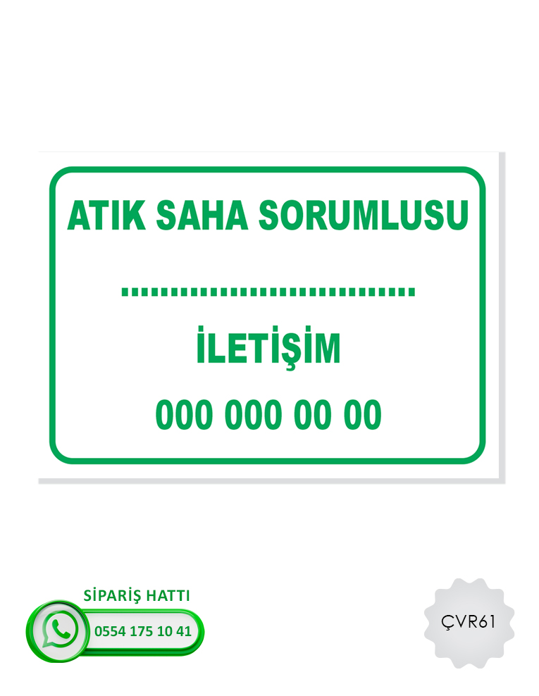 Çevre Uyarı Levhası